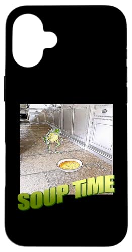 Funny meme - Soup Time Meme Frog Meme Meme X}zP[X iPhone 16 Plus p