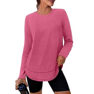 XIEERDUO Women’s Workout Tops Long Sleeve Quick Dry Shirts for Hiking Running S-3XL