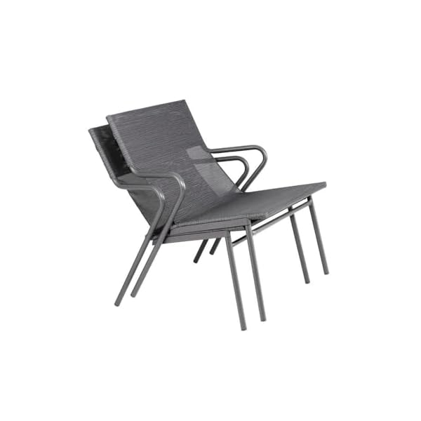 Lafuma Vence Lounge-Set Batyline Duo Grau Obsidian