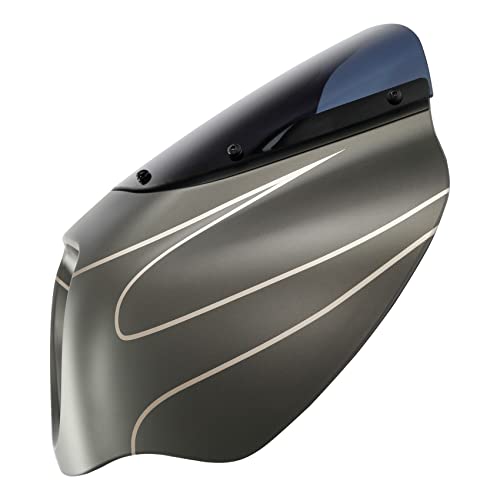 Image of Green-L Front Headlight Quarter Fairing Windshield Fit For Harley Softail Low Rider FXLR S FXLRS 2018-2025 Street Bob FXBB FXBBS 2018-2025 Softail Standard FXST 2020-2024 Industrial Gray