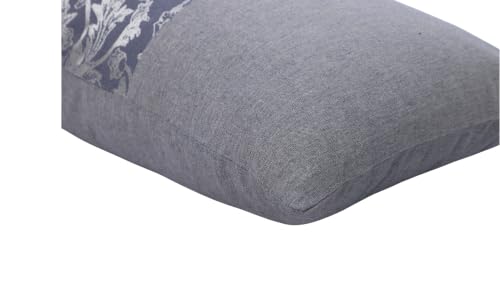Image of Home- The Best is for You Cotton Self Design Pillow Covers Set of 2 (Blue Fiore)