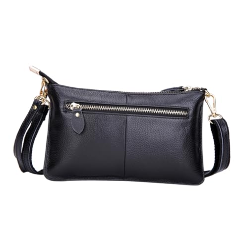 Sac à main vintage LIFKOME en cuir noir idéal pour le quotidien et les sorties