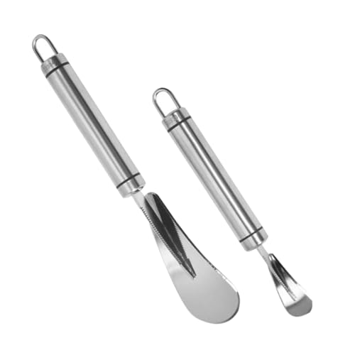Alipis 2piezas Cuchillo De Pomelo y Naranja De Acero Inoxidable Pelador De Naranjas Para Uso Doméstico Herramienta De Cocina Para Pelar Cítricos y Frutas