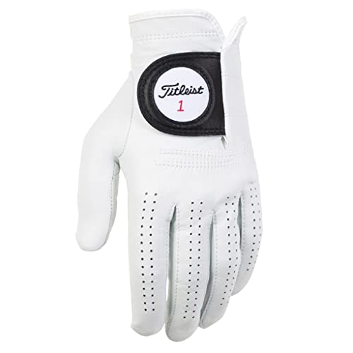 Titleist Players Golf Glove, Men's, Left Hand (Right Hand Golfer), Large, White - Image 2