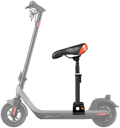 RTUSUML Electric Scooter Seat, Height Adjustable Shock Absorption Seat Load Capacity 220lbs Universal Punch Scooter PU Seat Only Fit for Xiaomi M365 and Xiaomi M365 Pro Electric Scooters
