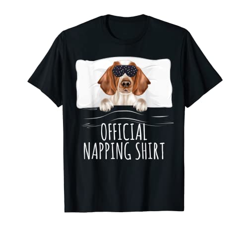 Black Sleep Mask Welsh Springer Spaniel Official Napping T-Shirt