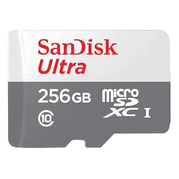 Cartão de Memória MicroSDXC 256GB Sandisk Ultra Classe 10 100MB/s