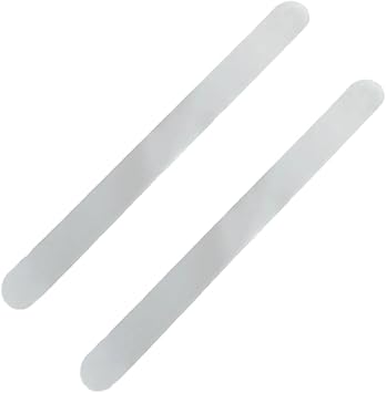 Leadigol 2 Pieces Transparent Tennis Racket Head Tape,Racquet Head Edge Guard,Racket Edge Protection Tape,Fit Perfectly Curved Edge,Badminton Racket Head Protector Sticker