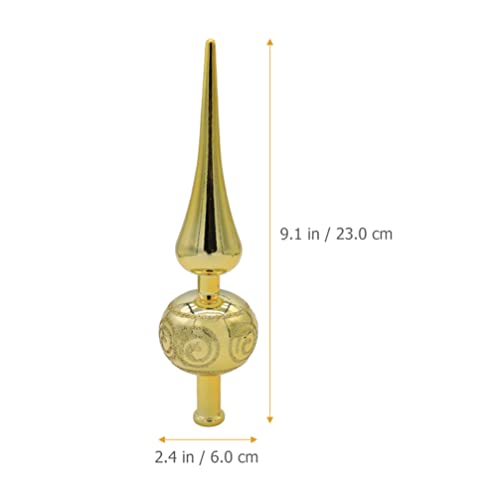 Stobok Tree Toppers Christmas Decorations Christmas Tree Topper Xmas Tree Ornament Festive Holiday Indoor Xmas Party Prop For Home Party Decoration, Golden Mini Christmas Tree Topper #TOP1