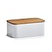 Produktbild Zeller 25370 Brotkasten, Metall, weiß, 31 x 18 x 12.5 cm
