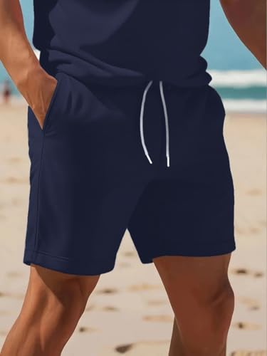 Image of Jawdrobe Co-ord Set for Men - Polo T-Shirt & Shorts Set | Loungewear, Beachwear & Daily Comfort
