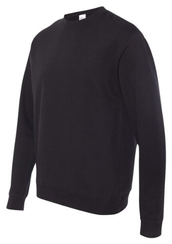 Independent Trading Co ITC Mens Crewneck Sweatshirt-SS3000-Large-Black