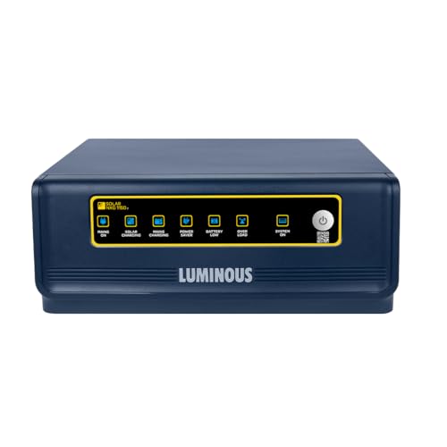Luminous NXG 1150e Solar Inverter for Home, Office & Shops | 1150VA Pure Sinewave | Intelligent Load Sharing | 3-Year Warranty | Reliable Power Backup | LCD Display | with 36 Months Warranty
