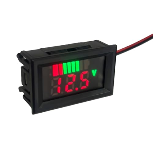 LANYINDI DC 12V, 24V, 36V, 48V, 60V,72V Digital Battery Monitor Voltage Reader for Ride On Cars Boats Motorcycle Voltage Monitor