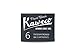 Kaweco Fountain Pen Ink Cartridges Pearl Black Pack of 6 | Premium Ink with Short Standard Cartridges in Black | Vegan Cruelty Free Water Soluble Calligraphy Lettering Writing