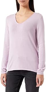 TOM TAILOR Damski Sweter z dzianiny Basic 1012976, 28804 - Iris Flower, XL