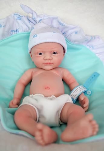 Muñeca Reborn Niño 12 pulgadas Silicona Realista miniatura 3