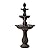 XBrand 3-Tier Freestanding Waterfall Fountain w/Pump & Pineapple Top, 51 Inch Tall, Brown, Large Outdoor Garden Fountain, Ideal for Garden, Porch, and Lawn