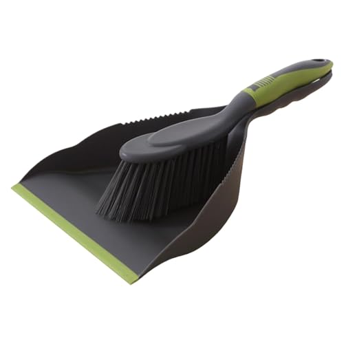 Juego de escoba y recogedor pequeño | Kit de limpieza para el hogar | Pequeño recogedor de polvo con juego de cepillo de limpieza para escritorio del hogar, sofá, camping | Juego de escoba de mano y