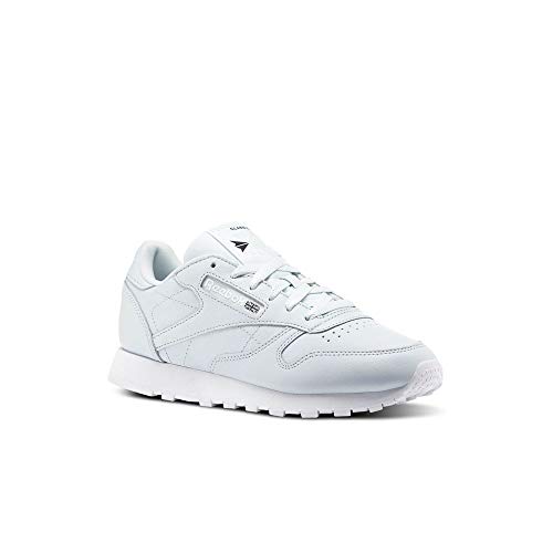 Image of Reebok Women's Classic Leather Walking Shoe, Reflection Blue /White /Black, 6.5 M US