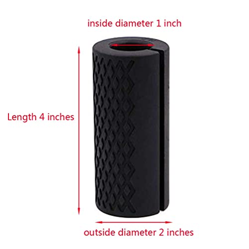 Iadumo 1"Barbell Grip Upgraded Thick Dumbbell Grips,Gym Exercise Equipment Dumbbell Grips Women& Men,Thick Silicone Rubber Arm Blasters Strength Fitness Training,Perfect For Bodybuilding&Weightlifting #TOP1