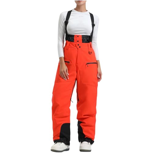 Pantalon de ski imperméable pour femme tenue thermique contre le froid