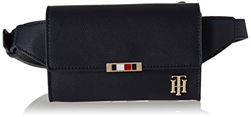Tommy Hilfiger Belt Bag, Bolsa de cinturón Saffiano para Mujer, Capitán Del Cielo, OS