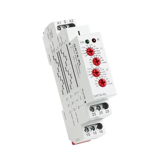 Relais temporisé inverseur multifonction cycle alterné 12-240V CA/CC GRT8-RL 16A