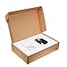 Laptop Shipping Box Cardboard Secure Mailer Box for Laptop Shipping, Fits Most Screen Sizes Up to 17.6 Inch (White)