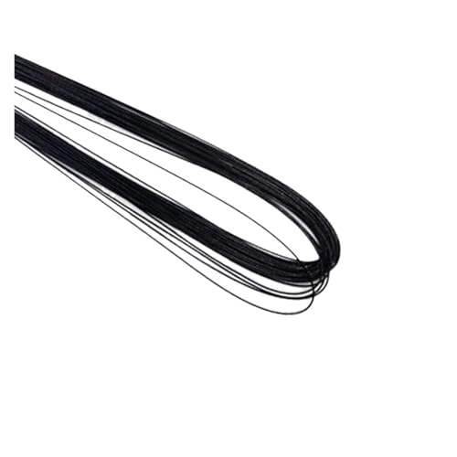 Floral Wire 50pcs 80cm Long Wire Artificial Branches Twigs Iron Used for DIY Nylon Stocking Flower Making Accessories(Black)