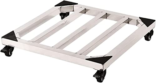 Soporte ajustable para electrodomésticos pesados, carrito utilitario resistente con bandeja base de marco, ajuste universal para mayor movilidad y ahorro de espacio