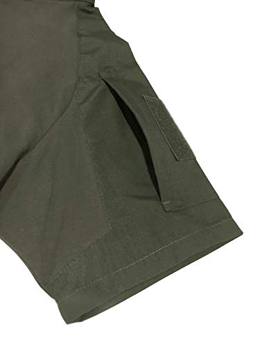 KEFITEVD Hommes été Safari Tees Sportswear en Plein Air Escalade Chemises Paintball Chasse Tops Woodland Armée Vert - Image 6