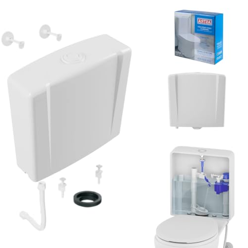 Caixa De Descarga Acoplada Universal Acionamento Simples, Branca, Plástico, Astra