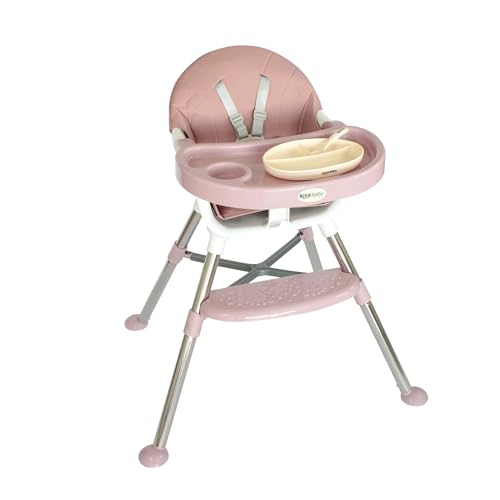 KOOL BABY Silla alta para bebé ELITE MOD. SA-E03 (Rosa...