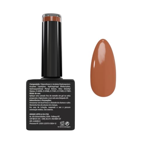 Esmalte em Gel, Terracota Natural, 8ml, Linha Essencial - American Burrs Nails