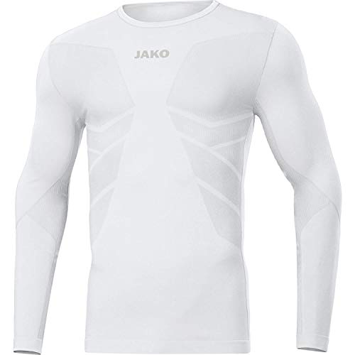 JAKO Herren Longsleeve Comfort 2.0, Weiß, S – Ansicht 1
