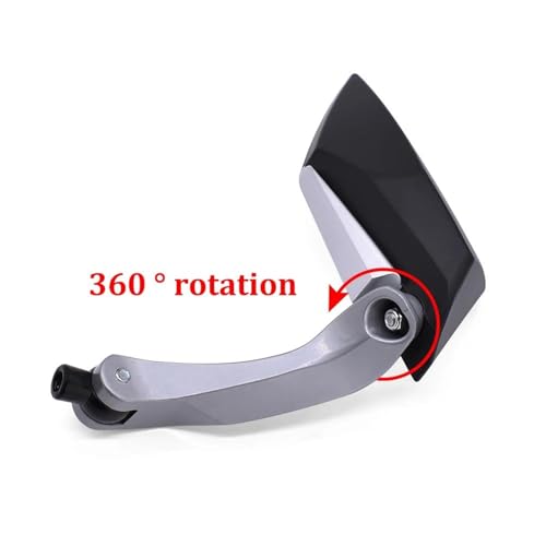 Espejo retrovisor de motocicleta universal de 10mm y 8mm con visión convexa 4