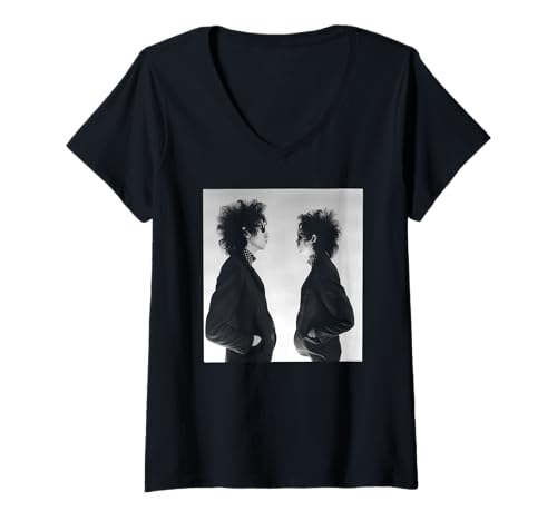 Photo de Femme Poète punk John Cooper Clarke par Simon Fowler T-Shirt avec Col en V