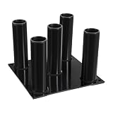 Soporte para pesas de 5 barras, para gimnasio en casa y gimnasio