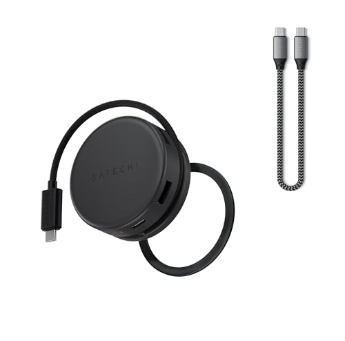 Hub USB-C Magnétique 100W PD Satechi avec câble USB4 40Gbps 8K