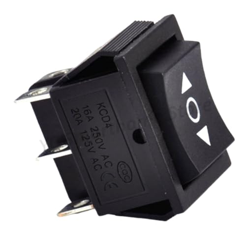 2Pcs Kcd4 Marine Switch Black Rocker Power Switch Two-Way Reset 16A / 250V / 20A / 125V All Copper feet