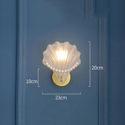 Lámparas de Pasillo para Sala de Estar con diseño de concha dorada 7
