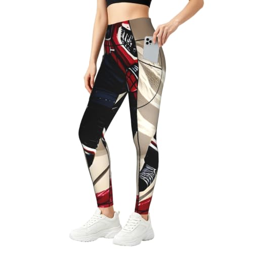Leggings de hockey para mujer que eliminan transparencias en conjuntos de entrenamiento intensivos
