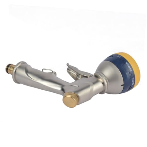 IWOWHERO 耐久性ホースノズル 種散水モード付き ガーデン散水器 園芸 洗車 ペットシャワー対応 労力軽減バックル設計 家用多機能スプレーヤ