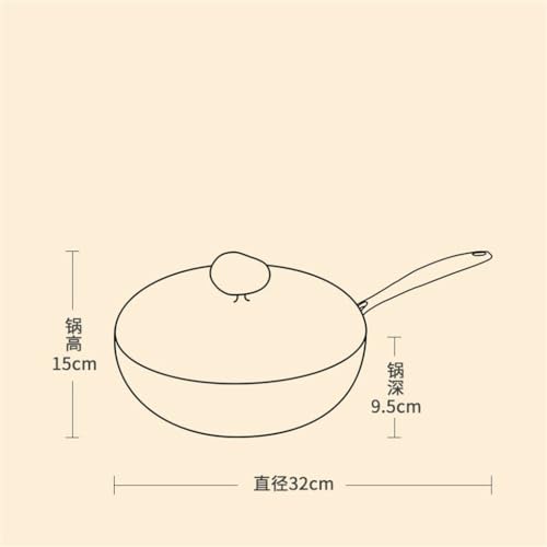 Wok Pan antiadherente para cocina inducción miniatura 4