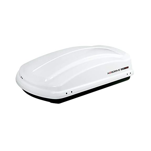 Coffre de Toit Voiture Nordrive 330L Blanc Métallique