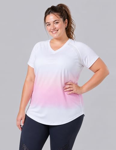 Image of 5 Pack Women's Quick Dry Short Sleeve T Shirts, Athletic Workout Tee Tops for Gym Yoga Running