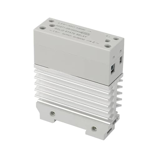 Relais statique 10A DC/AC mince avec bloc de dissipation pour montage DIN