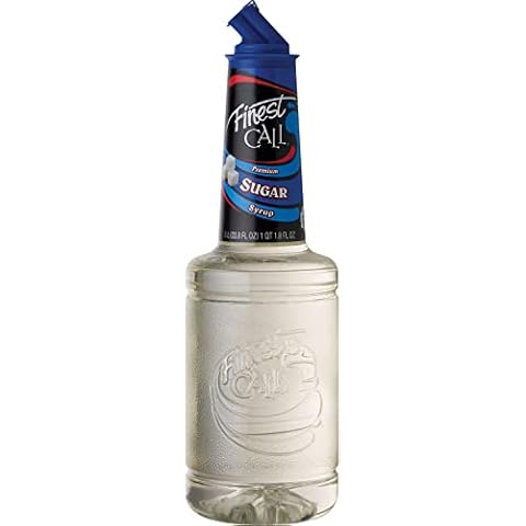 Finest Call Premium Pure Cane Sugar Simple Syrup Mix, 1 Liter Bottle (33.8 Fl Oz), Individually Boxed Cover