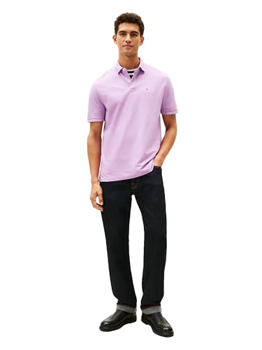 Image of Tommy Hilfiger Men's Short Sleeve Cotton Pique Polo Shirt in Classic Fit